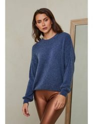 Joséfine Sweter "Letenye" w kolorze niebieskim rozmiar: M. Niebieskie swetry klasyczne damskie Joséfine, m, z kaszmiru, bez kołnierzyka. Za 210.95 zł.