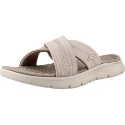 Sandały SKECHERS GO WALK FLEX Beżowy. Brązowe obuwie trekkingowe damskie Skechers, bez wzorów, z tkaniny, bez obcasa. Za 174.99 zł.
