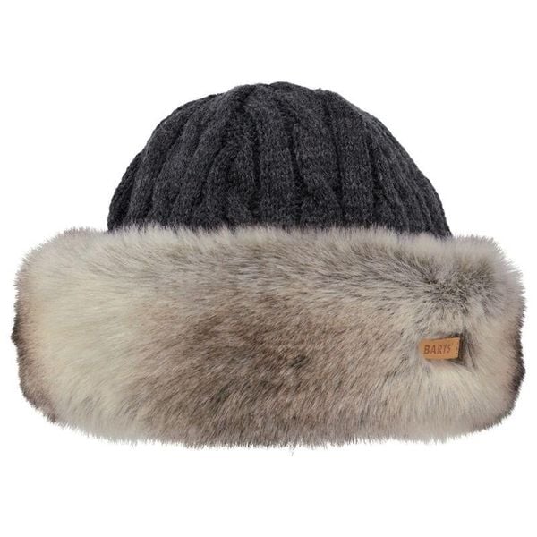 Czapka futrzana Barts. Brązowe czapki zimowe damskie Barts, z futra. W wyprzedaży za 176.00 zł.