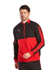 Kurtka z dresu Erima Six Wings. Czarne kurtki męskie Erima, l, bez wzorów, z dresówki, sportowe, bez kaptura. Za 236.50 zł.
