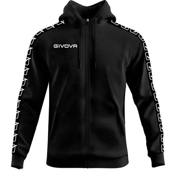Bluza opaska z kapturem z pełnym zamkiem błyskawicznym Givova. Czerwone bluzy sportowe damskie Givova, s, bez wzorów, z bawełny, bez ramiączek, z kapturem. Za 261.00 zł.