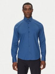 Calvin Klein Koszula K10K114298 Niebieski Slim Fit. Niebieskie koszule męskie CALVIN KLEIN, m, bez wzorów, z syntetyku, bez kołnierzyka, bez ramiączek. Za 219.99 zł.