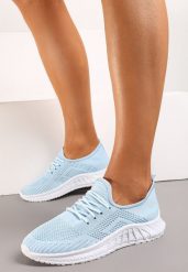Niebieskie Buty Sportowe Tymagio. Niebieskie buty sportowe na co dzień damskie Born2be, bez wzorów, z jeansu. Za 39.99 zł.