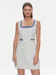 Guess Sukienka codzienna W4RK16 WFWV2 Błękitny Bodycon Fit. Niebieskie sukienki damskie Guess, na co dzień, xxl, z aplikacjami, z syntetyku, bez kołnierzyka, bez ramiączek, bodycon. Za 509.99 zł.