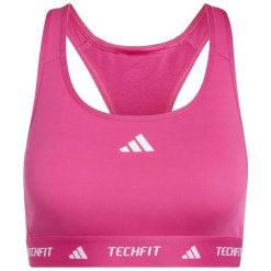 Top Adidas TECHFIT różowy dla kobiet. Czerwone topy sportowe damskie Adidas, s, bez wzorów, bez ramiączek. Za 141.50 zł.