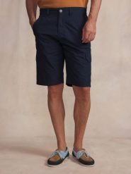 Szorty bermudzkie TBS Vidalber. Niebieskie szorty damskie Tbs, bez wzorów, z bawełny, eleganckie. Za 239.50 zł.