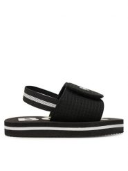 BOSS Sandały J53242 M Czarny. Czarne sandały chłopięce Boss, z syntetyku, bez zapięcia. Za 149.99 zł.