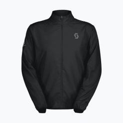 Kurtka do biegania męska SCOTT Endurance Tech Windbreaker. Czarne kurtki treningowe męskie Scott, m, bez wzorów, z materiału, do biegania. Za 389.99 zł.