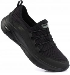 Damskie buty sportowe sneakersy slip-on SKECHERS ARCH-FIT LUCKY THOUGHTS. Czarne buty sportowe na co dzień damskie Skechers, z aplikacjami, z materiału, trekkingowe. Za 269.00 zł.