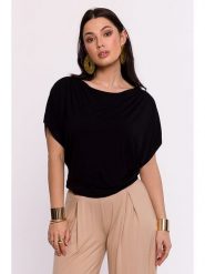 Be Wear Bluzka w kolorze czarnym rozmiar: XXL. Czarne bluzki damskie Be Wear, xxl, bez wzorów, bez kołnierzyka, bez ramiączek. Za 140.53 zł.