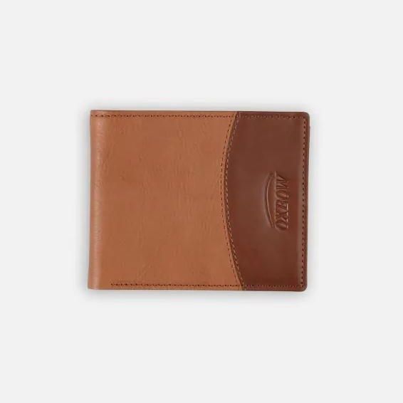 Portfel Oxbow Opposed Brown. Żółte portfele męskie Oxbow, bez wzorów. Za 177.62 zł.