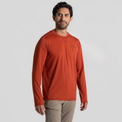 Longsleeve męskie Craghoppers NosiLife Abel LS T-Shirt. Zielone koszulki męskie z długim rękawem CRAGHOPPERS, m, bez wzorów, bez kołnierzyka. Za 203.99 zł.