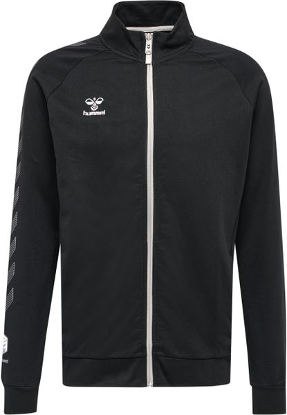 Zapinana na zamek bawełniana bluza dresowa Hummel Move Grid. Czarne bluzy bez kaptura męskie HUMMEL, s, z bawełny. Za 172.00 zł.