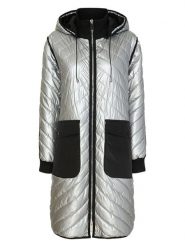 TicketWOMAN Płaszcz przejściowy w kolorze srebrnym rozmiar: 34. Szare płaszcze damskie TicketWOMAN, bez wzorów. Za 274.99 zł.