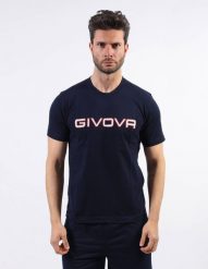 T-shirt bawełniany Givova Spot unisex - krótki rękaw, nadruk. Niebieskie bluzki sportowe damskie Givova, na lato, m, bez wzorów, z bawełny, bez kołnierzyka. Za 52.75 zł.