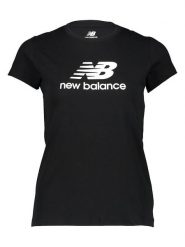 New Balance Koszulka "Essentials" w kolorze czarnym rozmiar: S. Czarne bluzki damskie New Balance, s, bez wzorów, z bawełny, bez kołnierzyka, bez ramiączek. Za 90.45 zł.