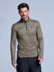 Bluza narciarska - Męska - Cabin Life - Warm Sand. Brązowe bluzy bez kaptura męskie POEDERBAAS, m, z elastanu. Za 242.82 zł.