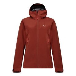 Damska kurtka z kapturem Salewa Puez GTX 3 Layers. Brązowe kurtki damskie Salewa, l, bez wzorów, z gore-texu, z kapturem. Za 1,117.00 zł.