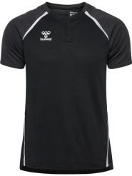 Hummel Koszulka męska polo sportowa trening hml Lead czarna 2.0. Czarne koszulki polo męskie HUMMEL, m, bez wzorów, z materiału, bez ramiączek. Za 134.00 zł.