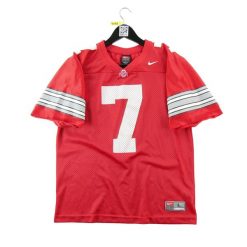 Second life - Nike koszulka męska NCAA Ohio State Buckeyes 7 - Stan dobry. Czerwone t-shirty sportowe męskie Nike, m, bez ramiączek, do piłki nożnej. Za 122.16 zł.
