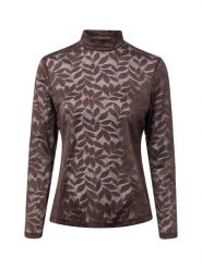 Studio Anneloes koszulka z koronką Kobiety brązowy, L. Brązowe t-shirty damskie Studio Anneloes, l, bez wzorów, z koronki, bez kołnierzyka. Za 399.95 zł.