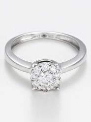 ATELIER DU DIAMANT Złoty pierścionek "Brillant Luciana" z diamentami rozmiar: 56. Szare pierścionki damskie ATELIER DU DIAMANT, z diamentem, złote. Za 4,349.99 zł.