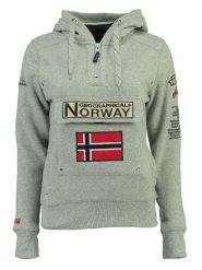 Geographical Norway Bluza "Gymclass" w kolorze szarym rozmiar: M. Szare bluzy z kapturem damskie Geographical Norway, m. Za 118.56 zł.