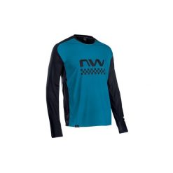 Koszulka rowerowa mtb NORTHWAVE EDGE Jersey LS niebieska. Czarne t-shirty sportowe męskie Northwave, xl, z jersey, bez ramiączek, rowerowe. Za 160.00 zł.