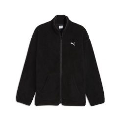Męska rozpinana bluza typu sherpa Essentials Elevated na zimę o luźnym kroju. Czarne bluzy bez kaptura męskie Puma, m. Za 269.00 zł.