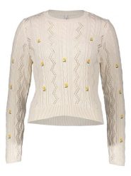 ONLY Sweter w kolorze beżowym rozmiar: M. Brązowe swetry klasyczne damskie Only, m, bez kołnierzyka. Za 134.95 zł.