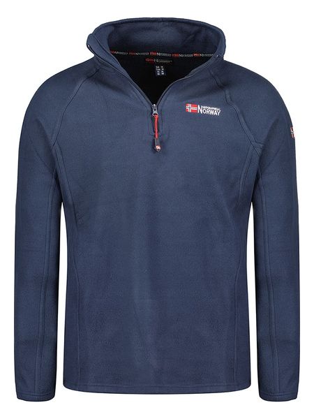 Geographical Norway Bluza polarowa "Tug" w kolorze granatowym rozmiar: S. Niebieskie bluzy bez kaptura męskie Geographical Norway, s, z polaru. Za 65.54 zł.