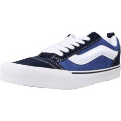 Tenisówki Vans Model Knu Skool Kolor Niebieski. Niebieskie trampki i tenisówki męskie Vans, bez wzorów, z tkaniny, bez zapięcia. W wyprzedaży za 346.60 zł.