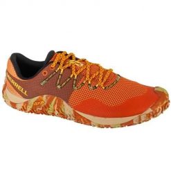 Buty do biegania męskie Merrell Trail Glove 7. Brązowe obuwie do biegania damskie MERRELL. Za 609.00 zł.
