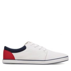 Trampki Lanetti. Białe trampki i tenisówki męskie Lanetti, bez wzorów, bez zapięcia. Za 59.99 zł.