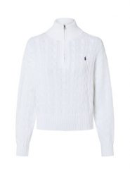 Polo Ralph Lauren Sweter z dzianiny Kobiety Bawełna biały, L. Białe swetry klasyczne damskie Polo Ralph Lauren, l, z bawełny, bez kołnierzyka. Za 1,149.95 zł.