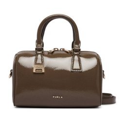 Torebka Furla. Brązowe torebki klasyczne damskie Furla, bez wzorów, bez dodatków. Za 1,299.00 zł.