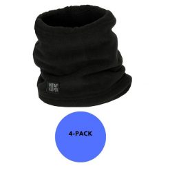 Polarowy komin na szyję dla dzieci 4 sztuki. Czarne szaliki dziecięce HEAT KEEPER, z polaru, bez ramiączek. Za 207.04 zł.