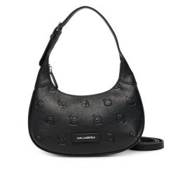 Torebka KARL LAGERFELD. Czarne torebki klasyczne damskie Karl Lagerfeld, bez wzorów, bez dodatków. Za 509.99 zł.