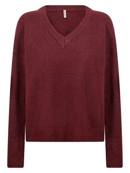 Soyaconcept Sweter "Orlean" w kolorze bordowym rozmiar: XS. Czerwone swetry klasyczne damskie Soyaconcept, xs, bez kołnierzyka. Za 184.95 zł.