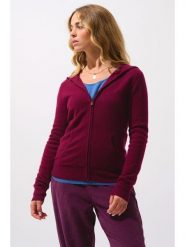 AUTHENTIC CASHMERE Kaszmirowy kardigan "Colombis" w kolorze bordowym rozmiar: S. Czerwone kardigany damskie AUTHENTIC CASHMERE, s, bez wzorów, z kaszmiru. Za 387.24 zł.