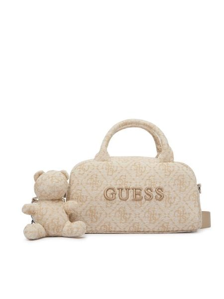 Guess Torebka V6YZ05 K4470 Beżowy jasny. Brązowe torebki klasyczne damskie Guess, z aplikacjami, z materiału, bez dodatków. Za 344.99 zł.