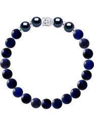 Pearline Bransoletka "Buddah" z perłami rozmiar: 19 cm. Niebieskie bransoletki damskie Pearline, srebrne. Za 217.99 zł.