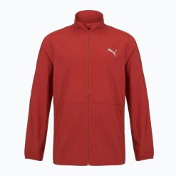 Kurtka do biegania męska PUMA Run Favorite Woven Jacket. Czerwone kurtki treningowe męskie Puma, l, bez wzorów, z materiału, do biegania. Za 149.99 zł.