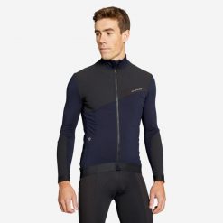 Bluza rowerowa Rockrider XC długi rękaw. Czarne bluzy bez kaptura męskie ROCKRIDER, bez wzorów, z dzianiny, sportowe, bez kołnierzyka, bez ramiączek. Za 189.99 zł.