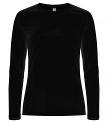 Clique Basic Active-T L/S Women damska koszulka z długim rękawem, spun dyed –. Czarne t-shirty damskie CLIQUE, l, bez wzorów, z dzianiny, bez kołnierzyka. Za 94.43 zł.