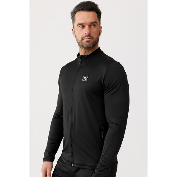 Bluza dresowa męska sportowa treningowa Rough Radical Maxim Zip. Czarne bluzy bez kaptura męskie ROUGH RADICAL, bez wzorów, z dresówki, sportowe, bez kołnierzyka, bez ramiączek. Za 149.90 zł.