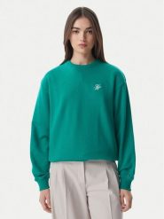 Tommy Hilfiger Bluza Logo Embroidery WW0WW48724 Zielony Regular Fit. Zielone bluzy bez kaptura damskie Tommy Hilfiger, l, z bawełny. Za 399.99 zł.