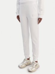 EA7 Emporio Armani Spodnie dresowe 7W000538 AF15831 U0002 Biały Regular Fit. Białe spodnie dresowe damskie EA7 Emporio Armani, xxl, bez wzorów, z dresówki. Za 509.99 zł.