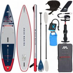 Deska SUP Aqua Marina HYPER 11'6" zestaw kajakowy + pompka elektr + torba 10L. Czerwone torebki klasyczne damskie Aqua Marina, bez wzorów, bez dodatków. Za 3,349.00 zł.