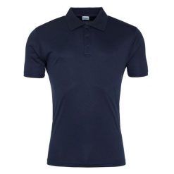 Męska Gładka Koszulka Polo. Białe koszulki polo męskie JUST COOL, l, bez wzorów, z materiału, bez ramiączek. Za 65.99 zł.